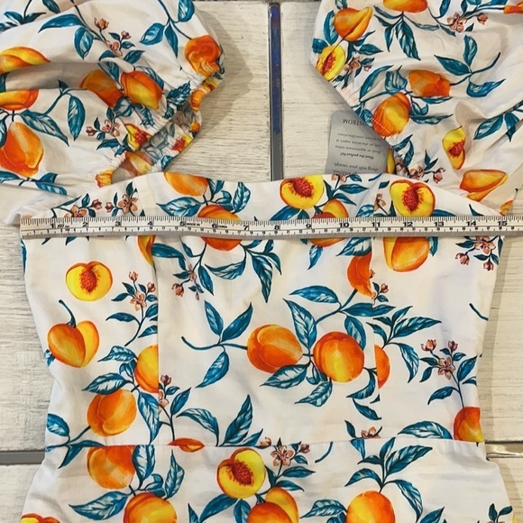 NWT Amanda Uprichard Senorita Dress in Peaches - Picture 13 of 16
